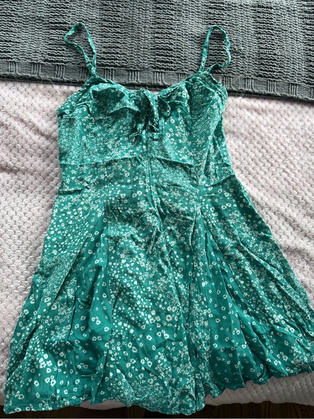 wild fable Green Floral Mini Dress